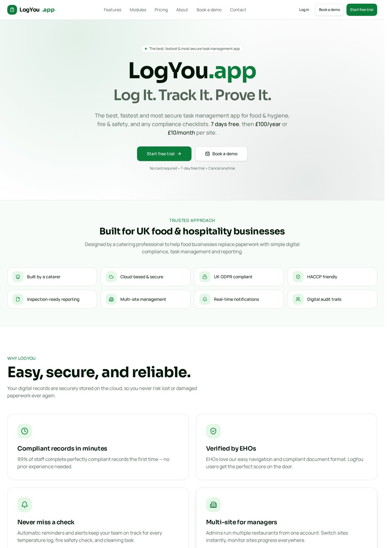 LogYou.App website screenshot