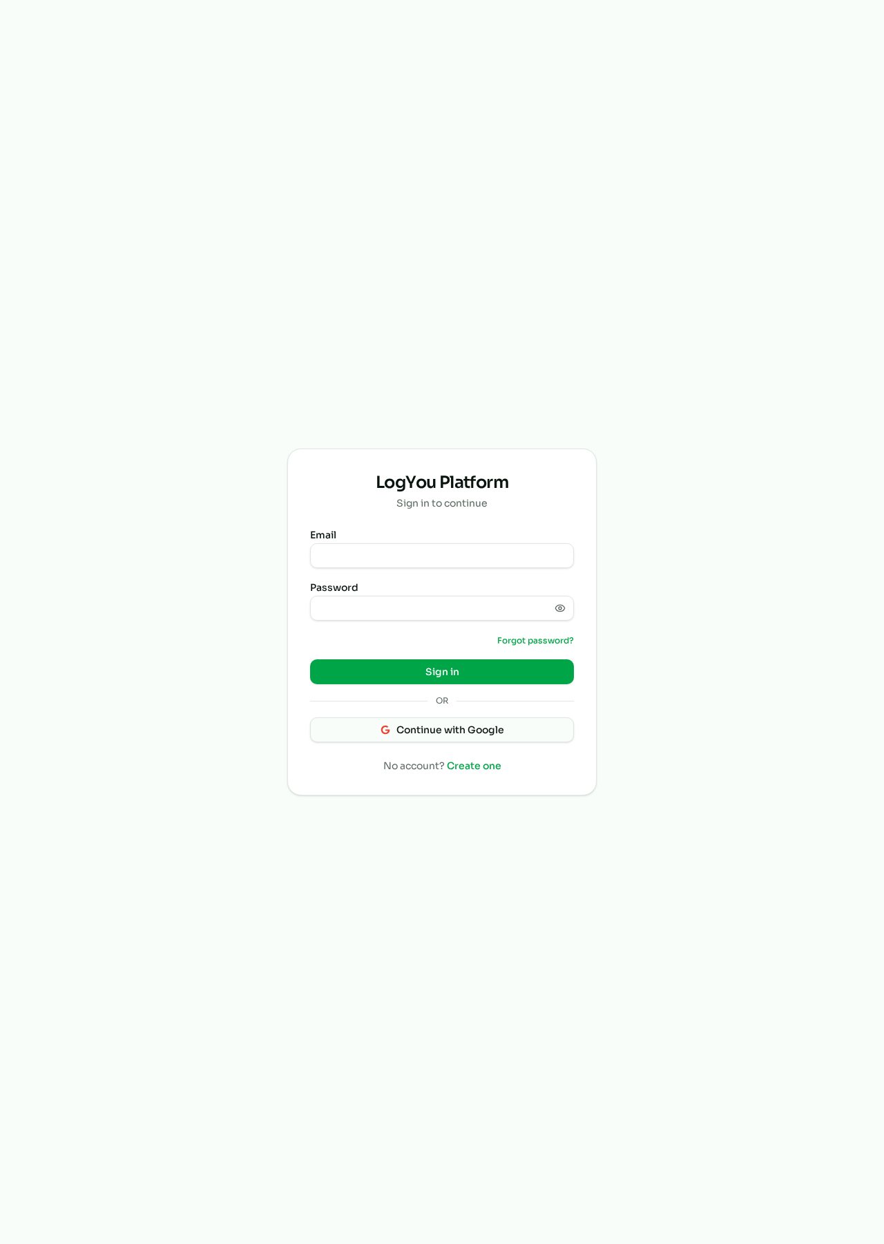 LogYou Platform website screenshot